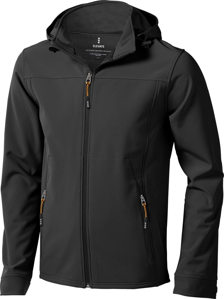 Elevate Herren Langley Softshell Jacke PF1907 (S) (Antrazit)