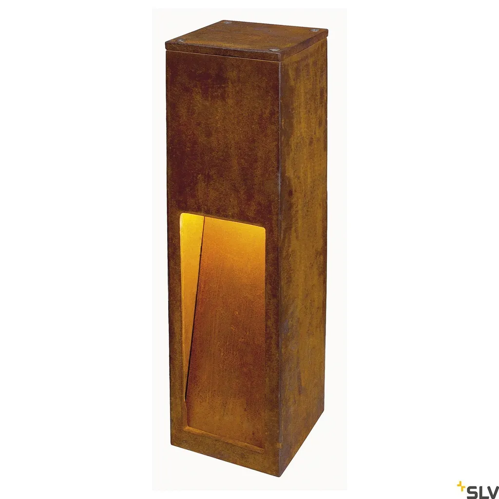 Lampadaire de Jardin Rusty Slot LED 50cm pour Balisage Allée et Entrée