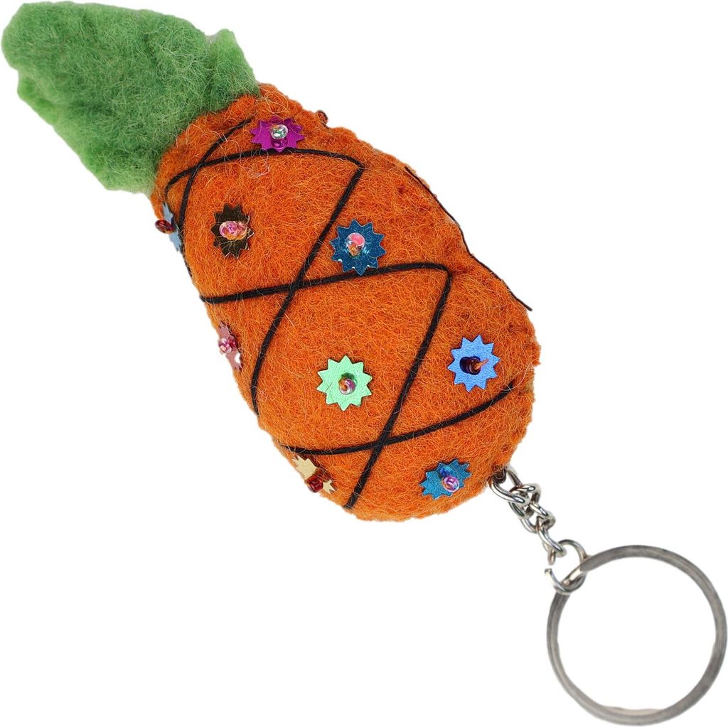 Schlüsselanhänger - Ananas - orange