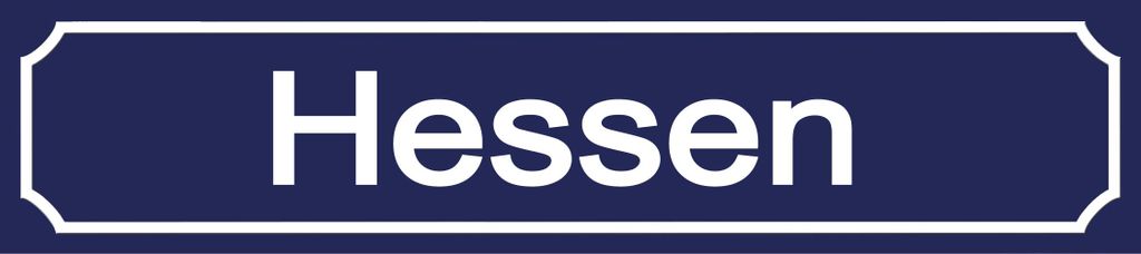 vianmo Blechschild 10x46 cm Hessen Wappen Flagge Abenteuer Reisen Urlaub