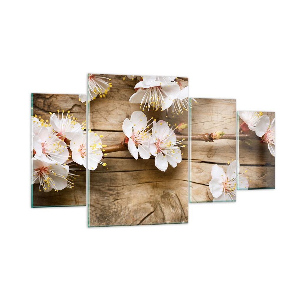 Bilder auf glas - Blume Stängel - 160x90cm - Glasbilder - Wandbilder - Bilder - Kunstdruck - zum Aufhängen bereit - Wanddekoration aus Glas - Gla...