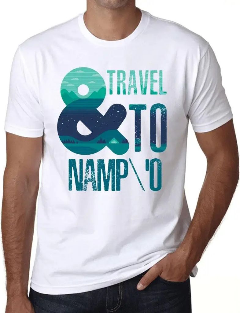Herren Grafik T-Shirt Und Reise nach namp'o – And Travel To Namp'o – Öko-Verantwortlich Vintage Jahrgang Kurzarm Lustige Druck Geburtstag Gesc...