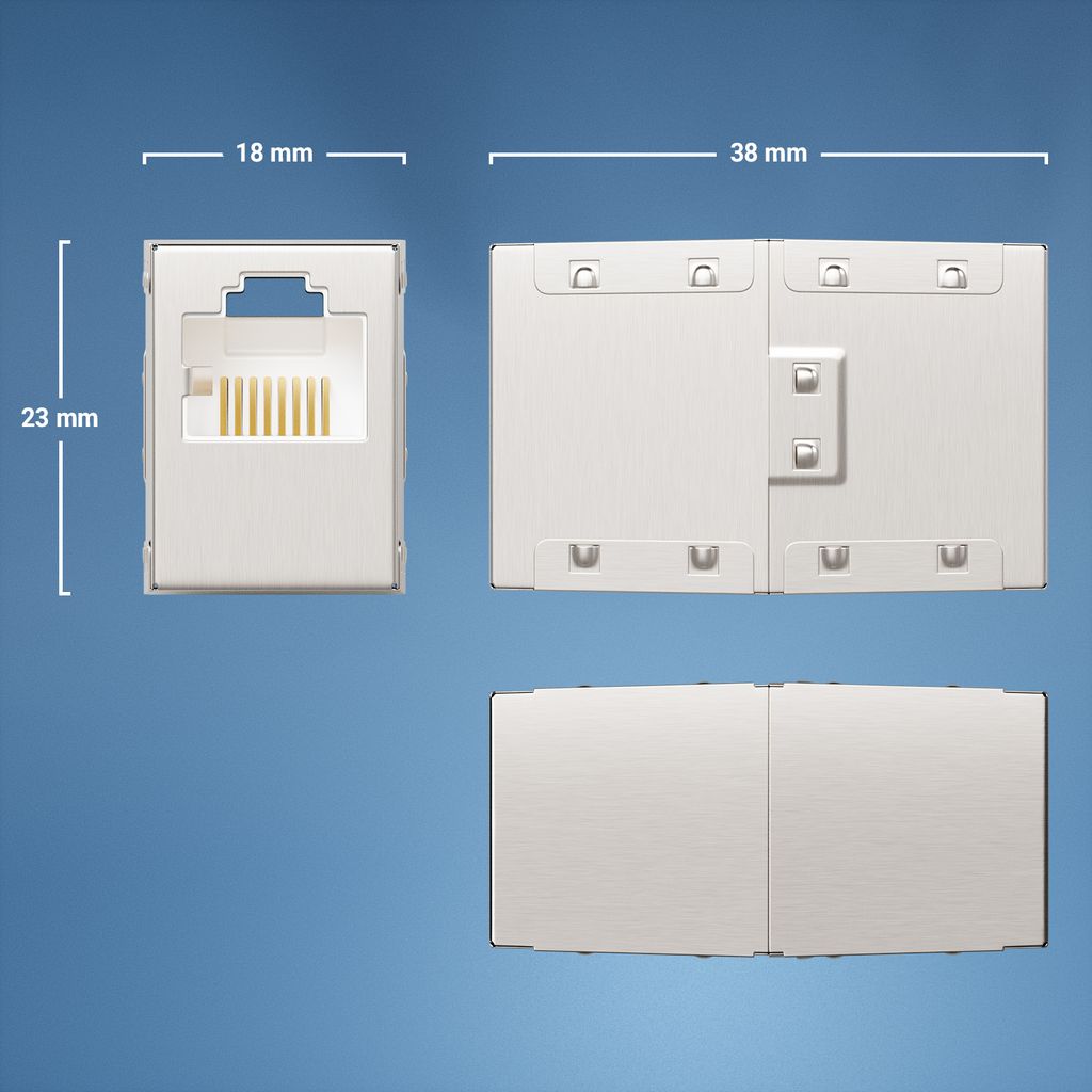 deleyCON CAT6 RJ45 Kupplung Verbinder Netzwerkkabel Produktbild 6