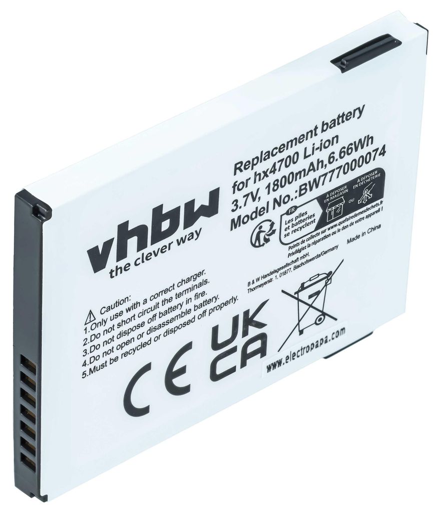 vhbw Akku Ersatz für HP HSTNN-H02C-X für PDA Notepad Tablet (1800 mAh, 3,7 V, Li-Ion)