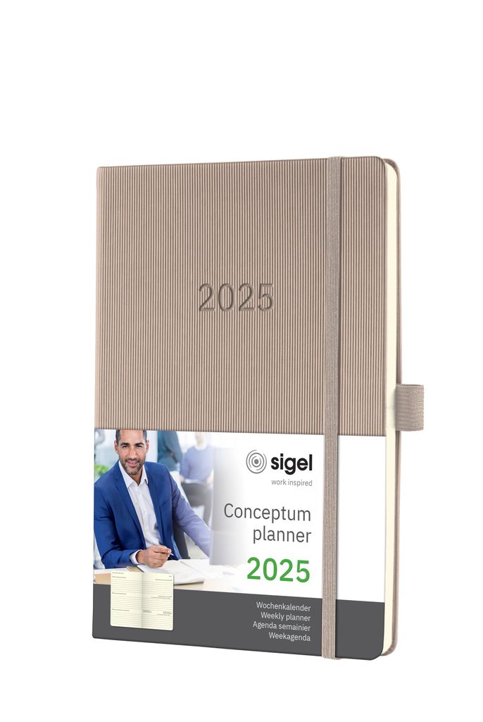 Týdenní kalendář Conceptum Pure A5 taupe 2025 Obrázek produktu 8