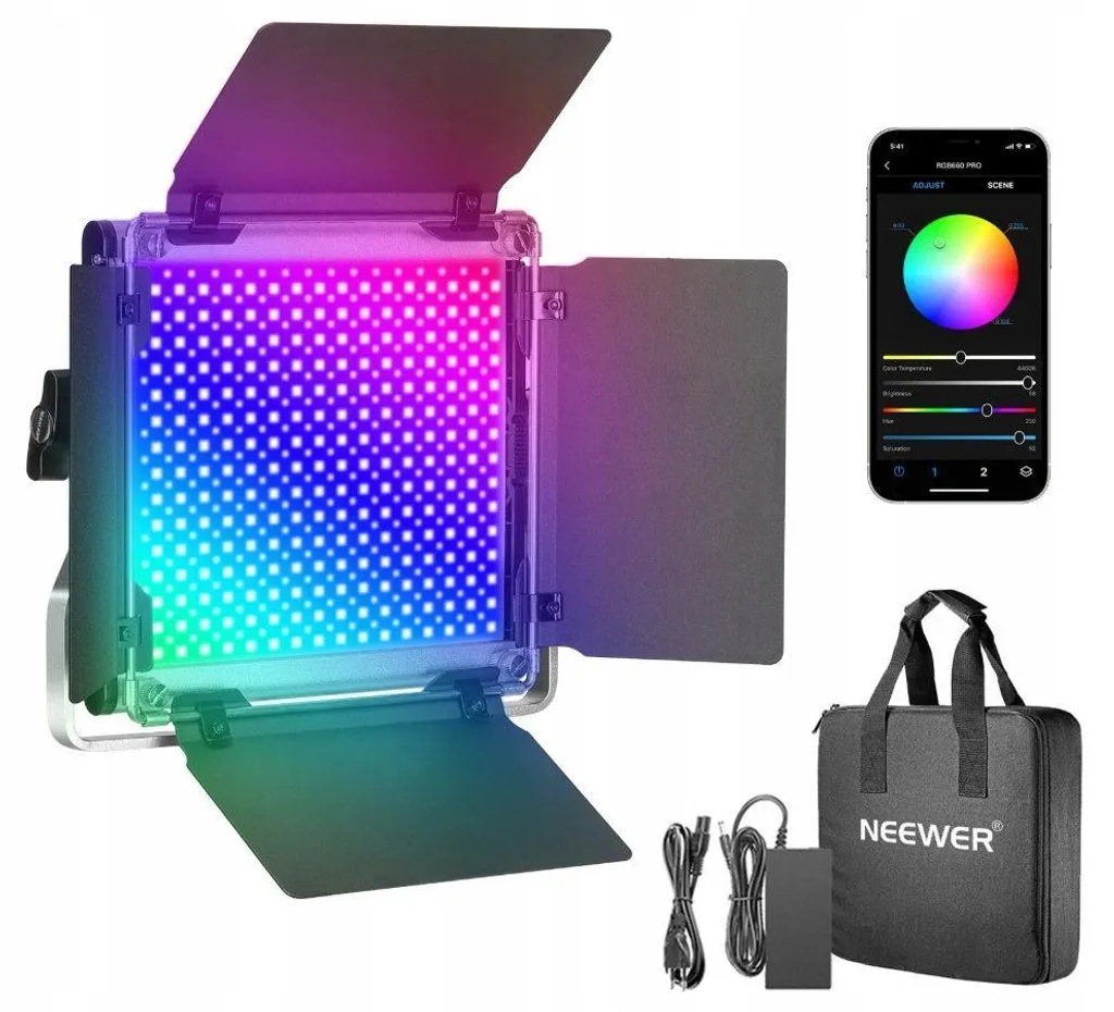 Éclairage Vlog et Vidéo RGB 50W Lampe LED pour YouTubeur et Créateur