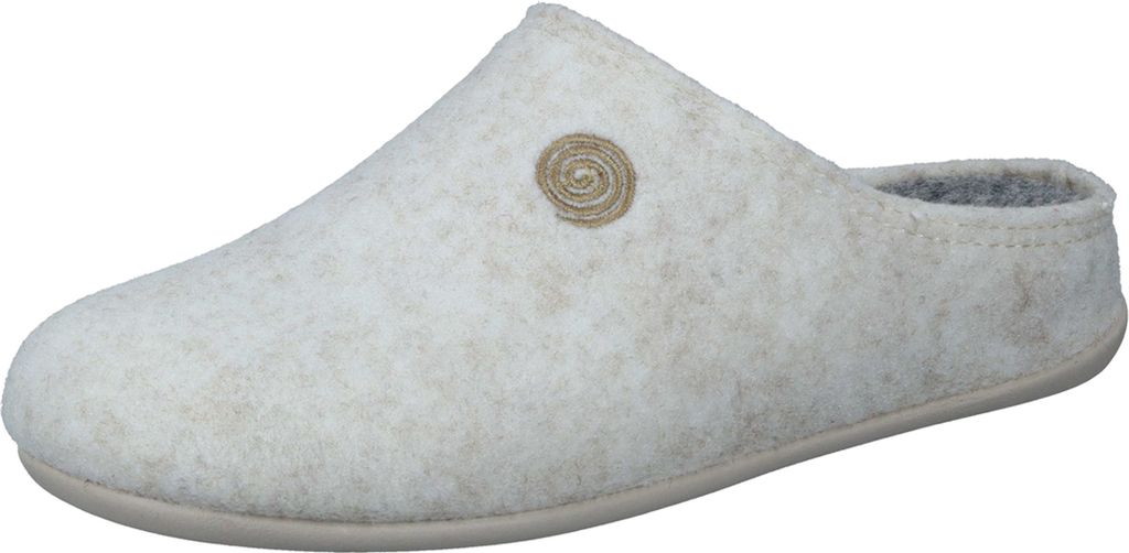Dr. Brinkmann Damen Herren Pantoffeln Filz Hausschuhe 320041, Größe:37 EU, Farbe:Beige