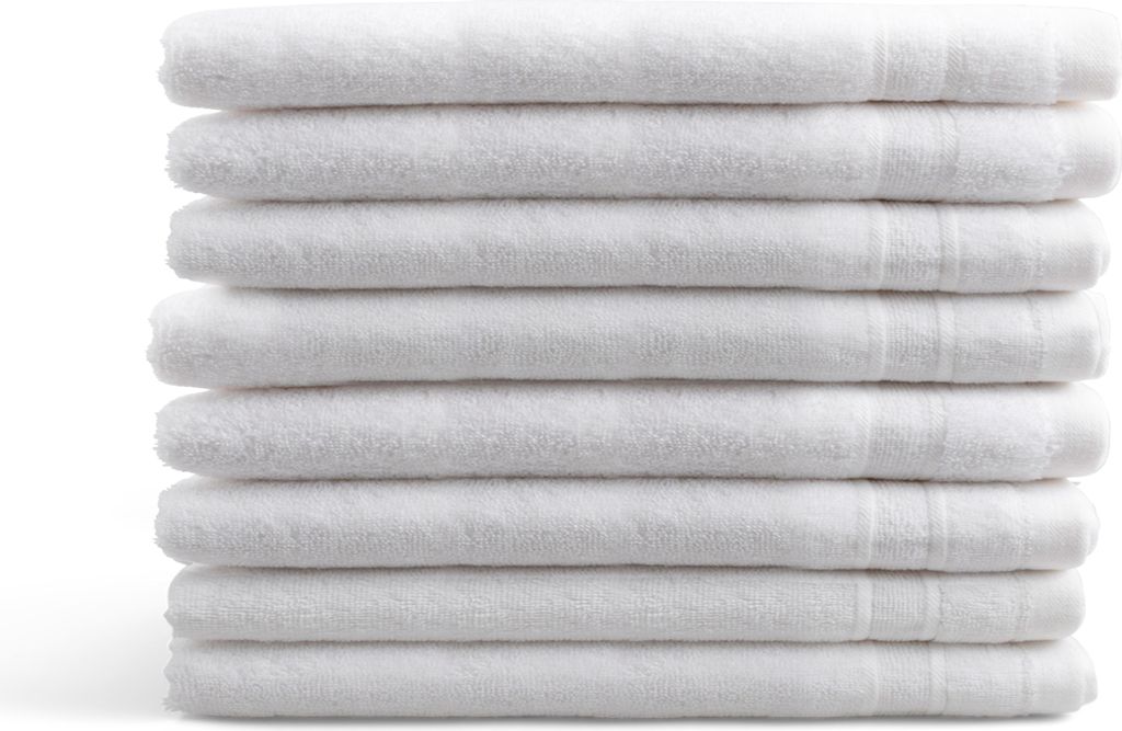 DoubleLife Waschlappen Set - 16 X 21 cm 8-teilig - 550 g/m² 100% Baumwolle, davon 50% Recycelte - GRS - Weiß