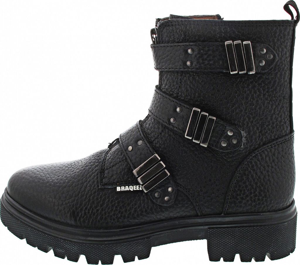 Braqeez Mädchen Stiefelette in Schwarz, Größe 33