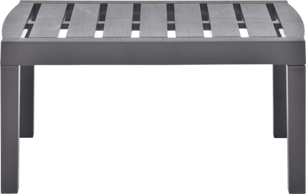 vidaXL Tavolo da giardino moka 78x55x38 cm plastica Immagine del prodotto 