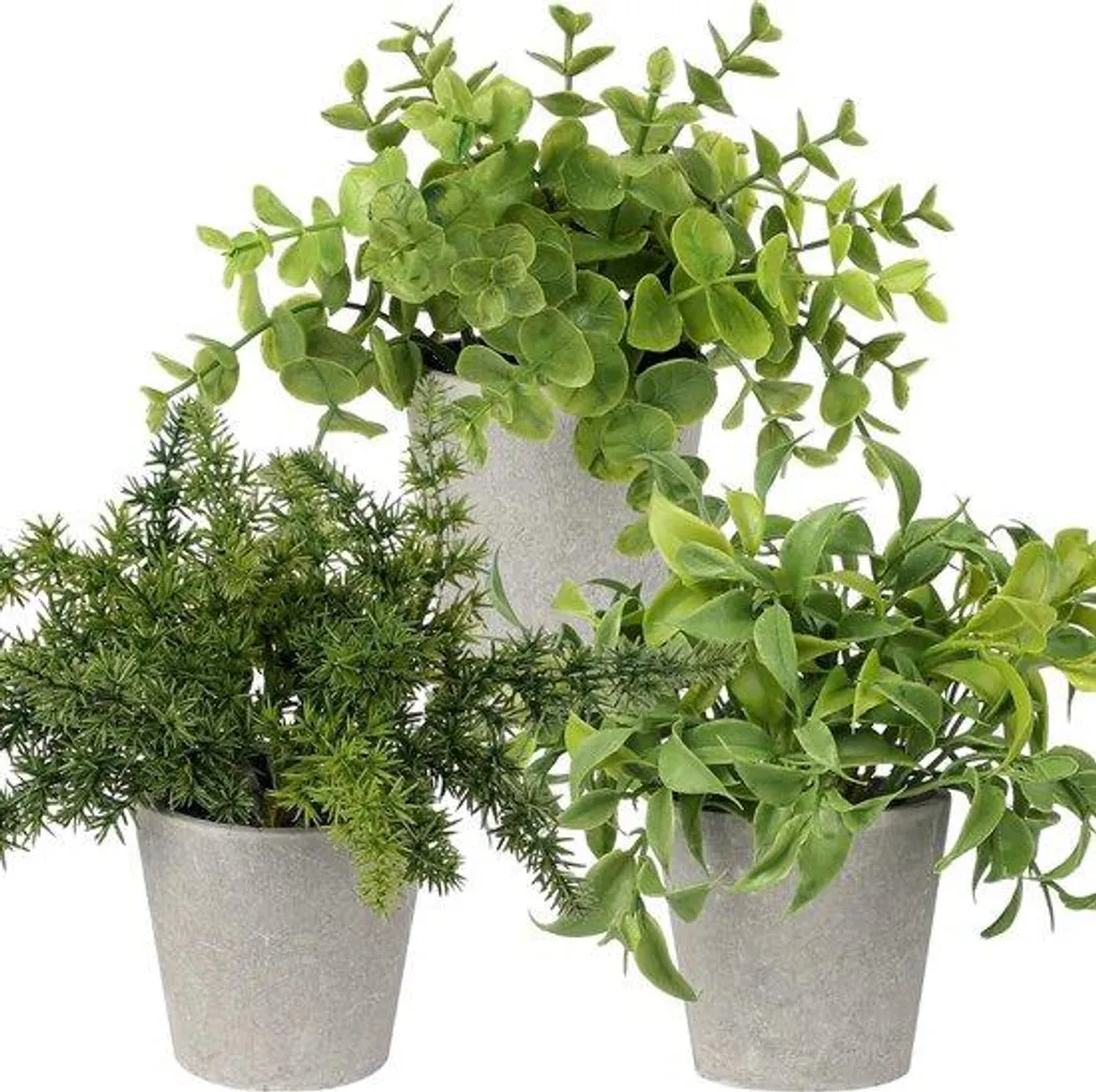 Plante artificielle romarin d'intérieur sans entretien pour pièces sombres