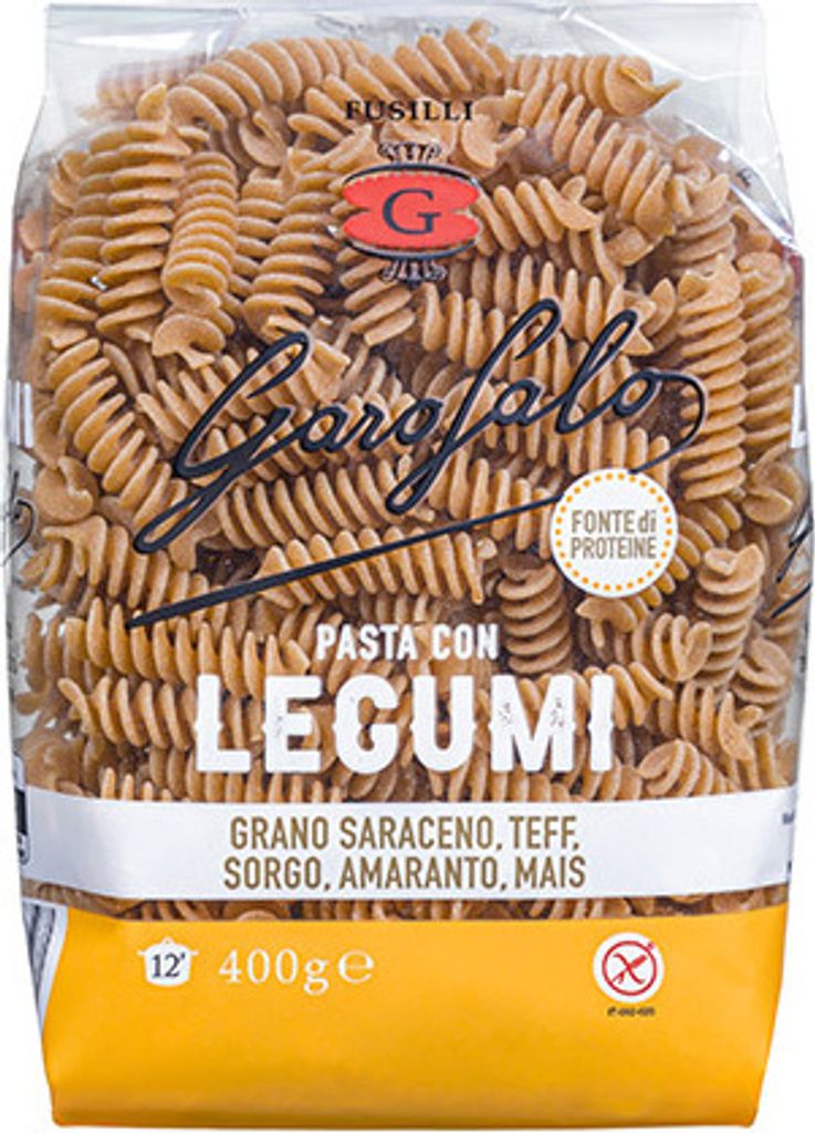 10x Garofalo Pasta di Gragnano IGP Fusilli Legumi e Cereali 400g