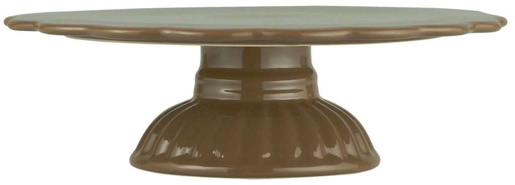 IB Laursen Tortenplatte Mynte HAZELNUT Braun Keramik Produktbild 