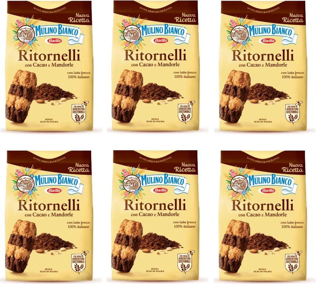 6x Mulino Bianco Kekse Ritornelli 700g Italien biscuits Produktbild 