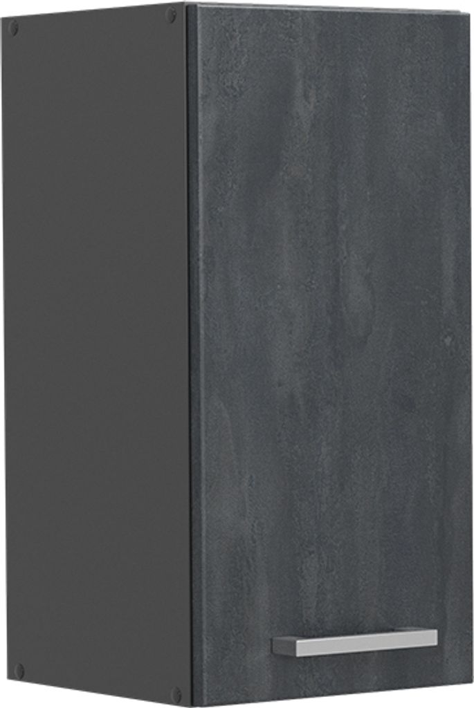Hängeschrank Vicco R-Line Schwarz Beton 30 cm, Model 47500 Produktbild 