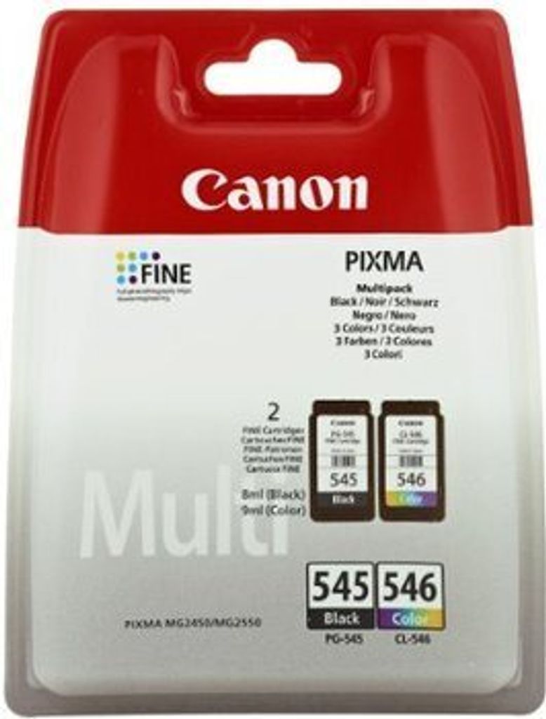 Canon PG-545 XL + CL-546 XL czarny, kolorowe głowice Zdjęcie produktu 2