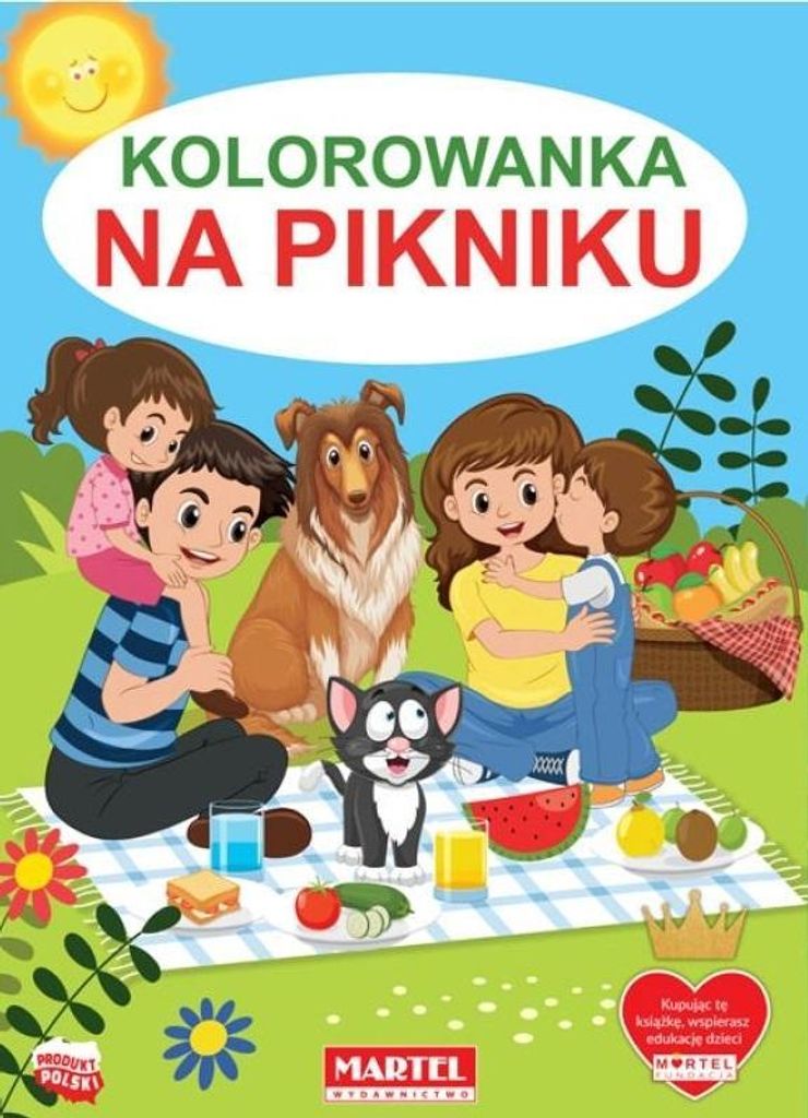 Kolorowanka - Na pikniku