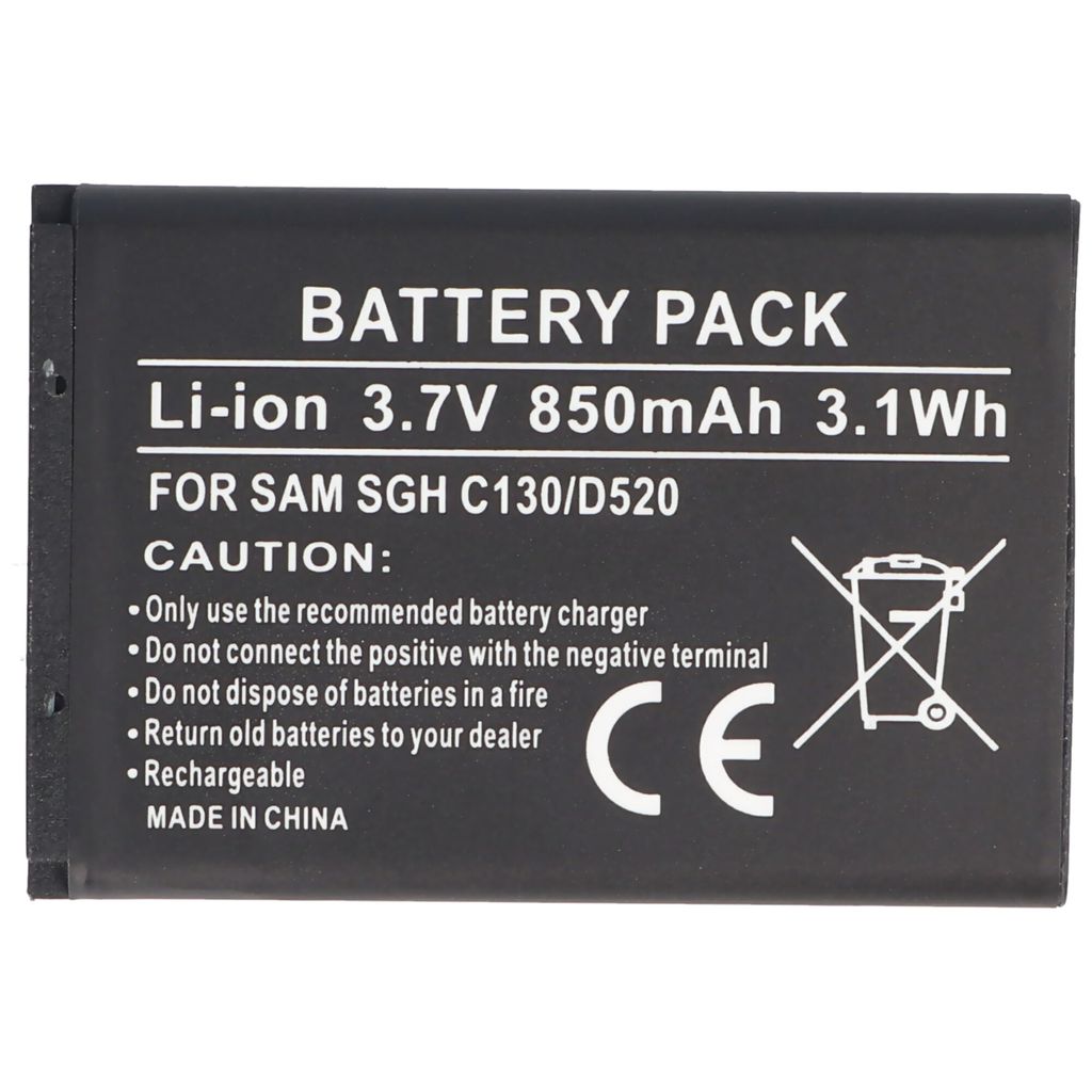 AccuCell Akku passend für Samsung SGH-X150, BST3108BEC /STD Produktbild 