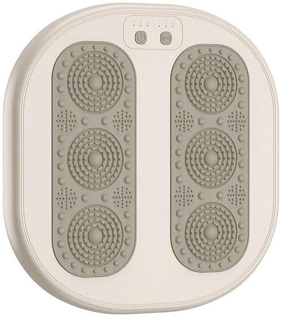 Chauffe-pieds électrique beige pour bureau - Idéal contre le froid