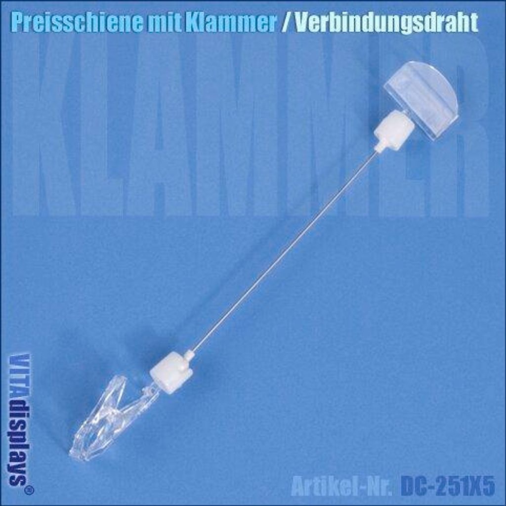 Schildhalter Info-Schiene EXTRA LONG (Breite: 50mm) (5 Stück)