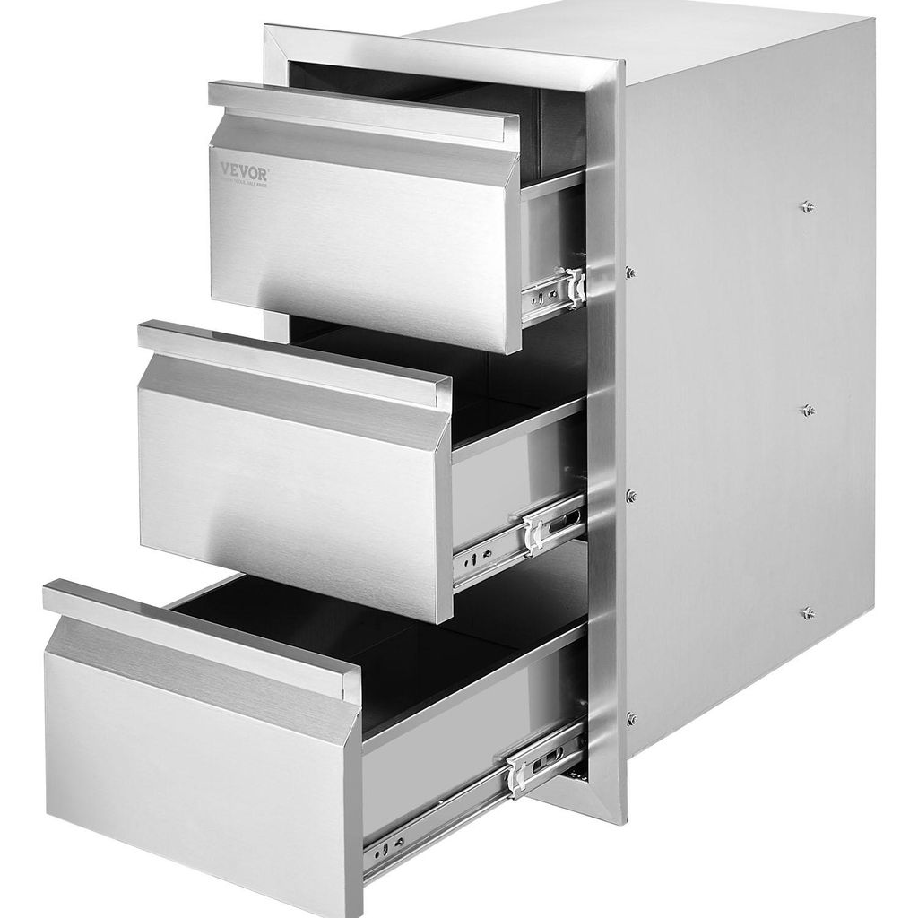 VEVOR 3 zásuvky na grilování Zásuvky 38X65cm Venkovní Obrázek produktu 