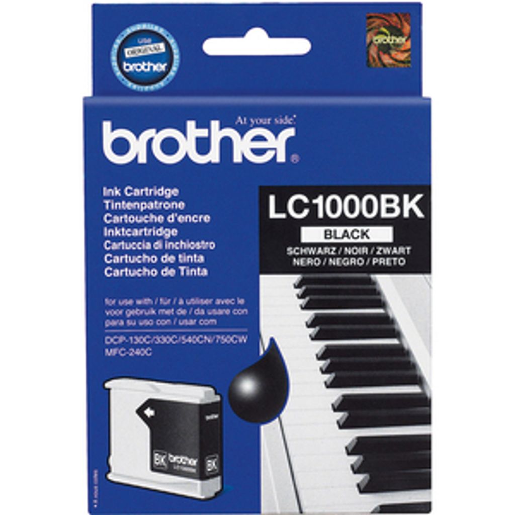 Brother LC1000BK - Schwarz - original - Tintenpatrone Produktbild 
