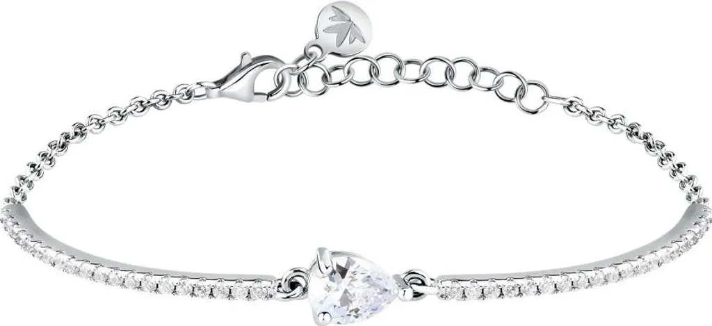 Bracelet luxe argent anti-ternissement avec zircones SAIW213 femme
