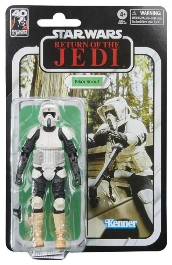 Figurine Éclaireur Motard Star Wars Série Noire pour Collectionneur
