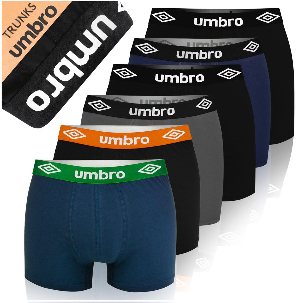 UMBRO pánske boxerky, 6 kusov, bavlnené, pohodlné, rôzne Obrázok produktu 