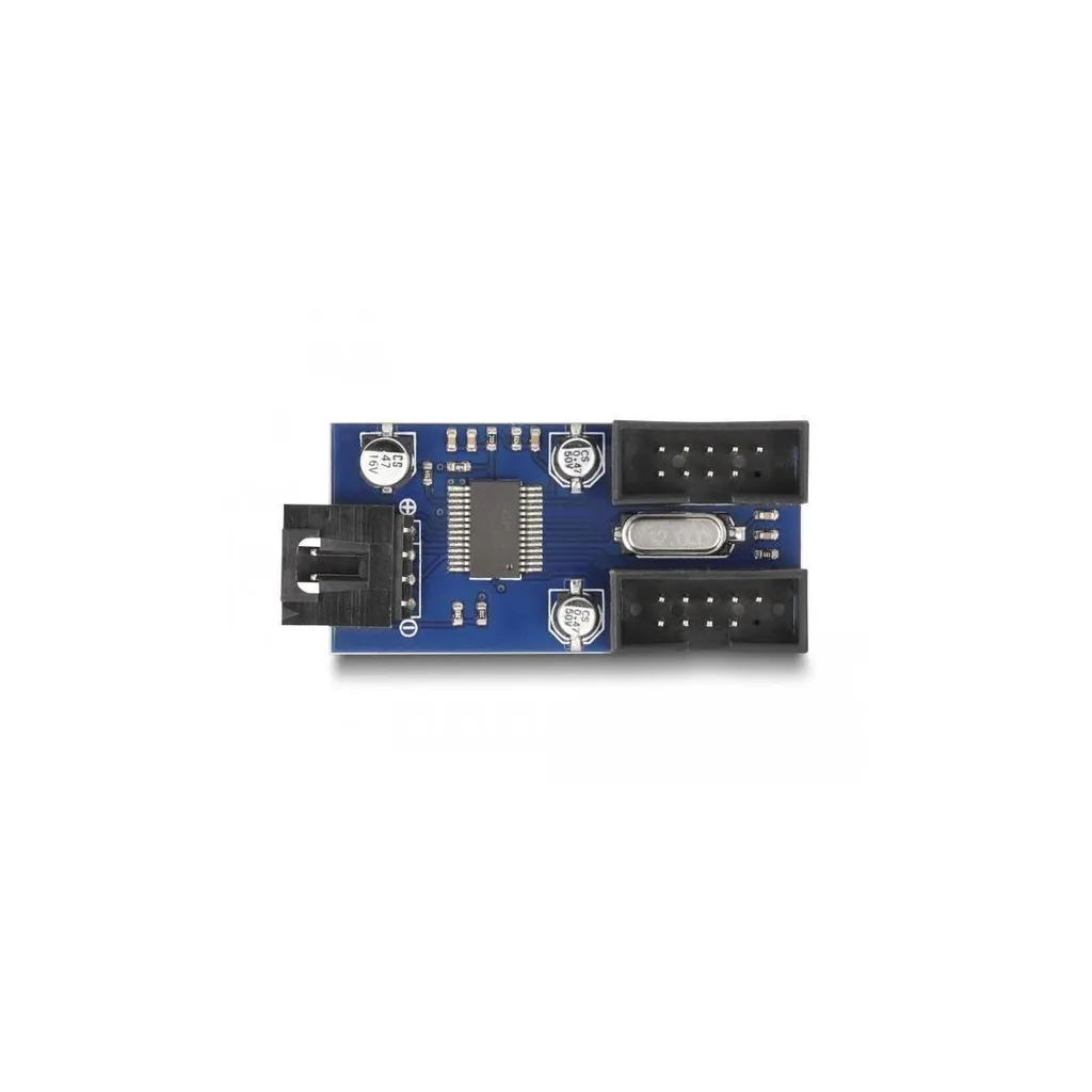 Hub USB 2.0 Delock 2 Ports à Connecteur Broches Format Compact 9 Pin