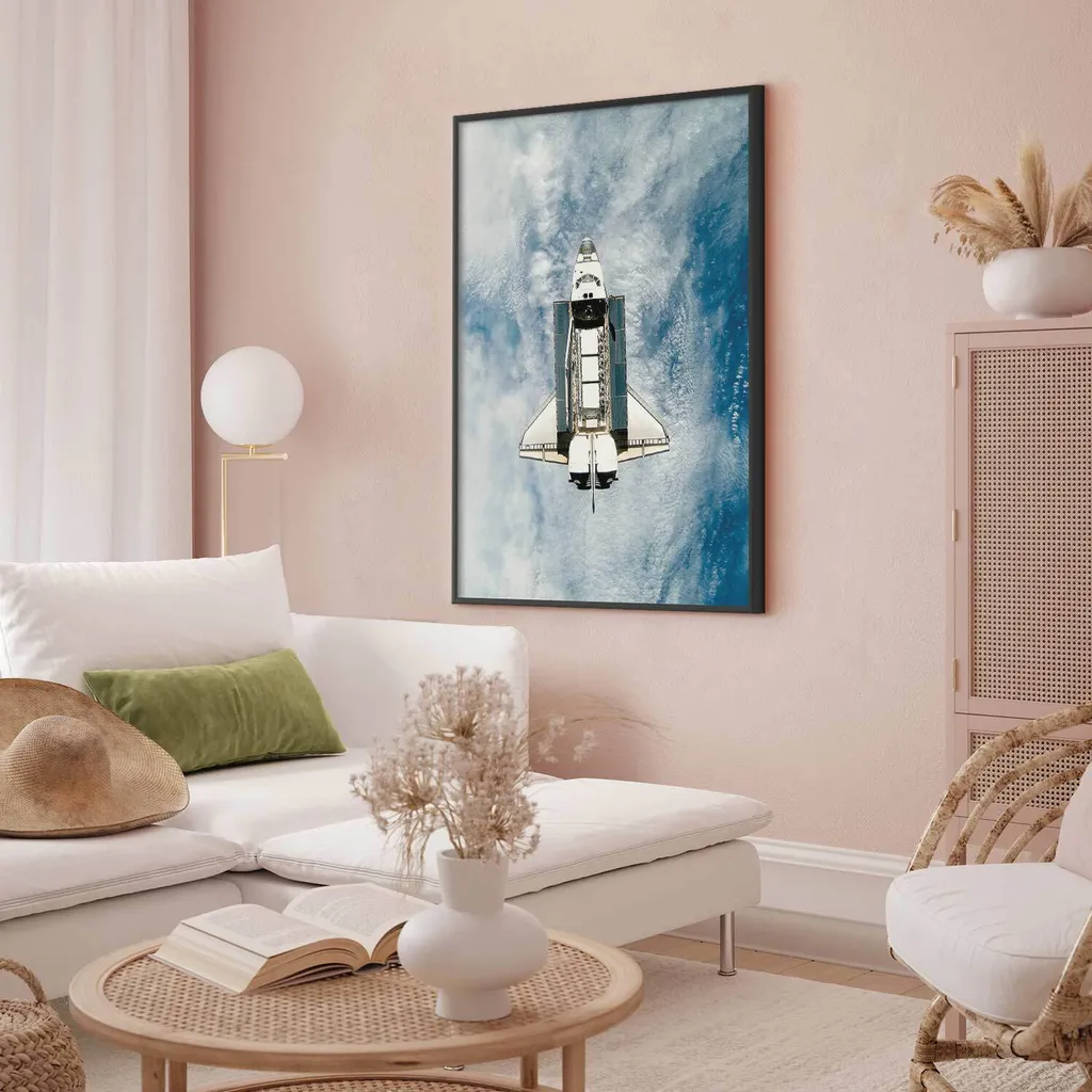 Poster Space Shuttle 40x60 cm con cornice nera senza margine - 2