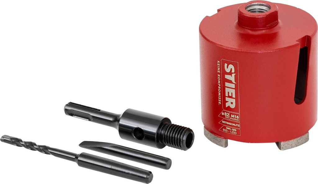 STIER Dosensenker-Satz M16 SDS, 82 mm, für Steckdosen und Produktbild 