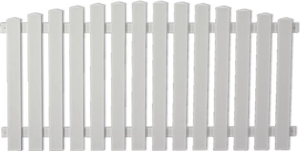 T&J LIGHTLINE Kunststoff Vorgarten Hochbogen weiß