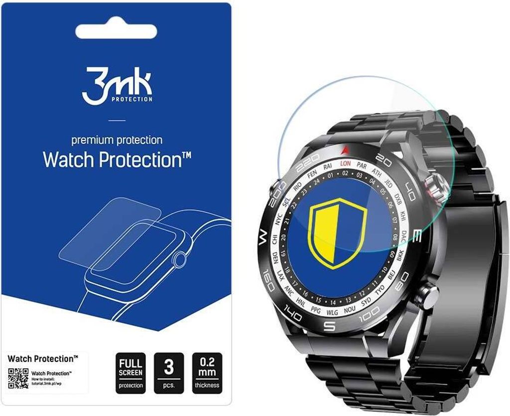 3mk Display Hybridglas Watch Protection für Rubicon RNCF22 Produktbild 