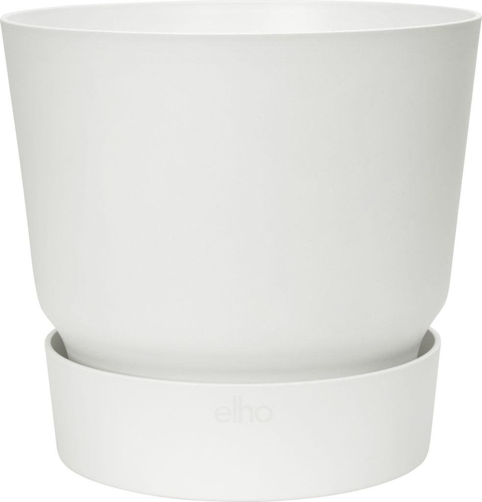 elho greenville Blumentopf rund weiss 18cm mit integriertem Produktbild 