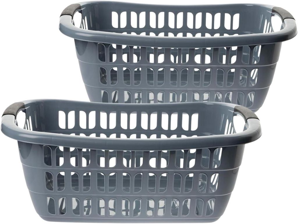 Wäschewanne 2er Set, große Wäschekörbe 55 x 37 x 20 cm, 30 Produktbild 