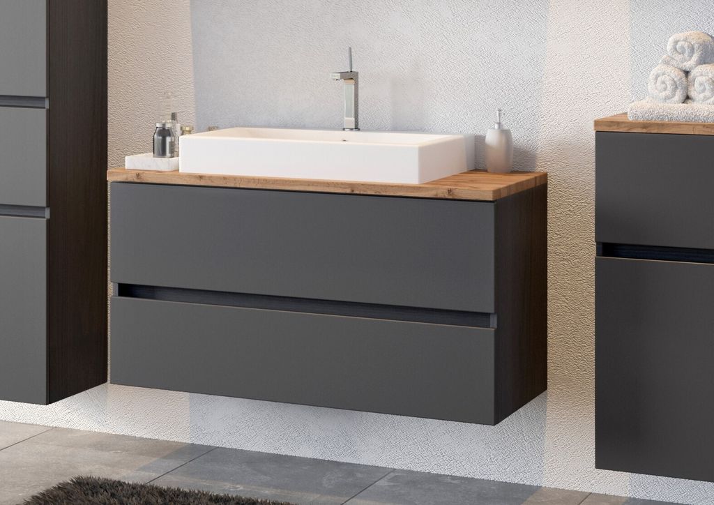 Waschtisch Waschschrank Waschbecken Badschrank "Pienza II" Produktbild 