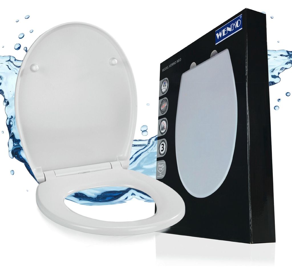 WENKO WC SITZ VORNO Absenkautomatik Toiletten Deckel Klo Produktbild 