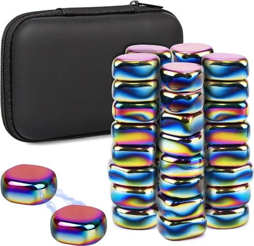 Aimants hématites puissants et multicolores - Finition polie 40 unités