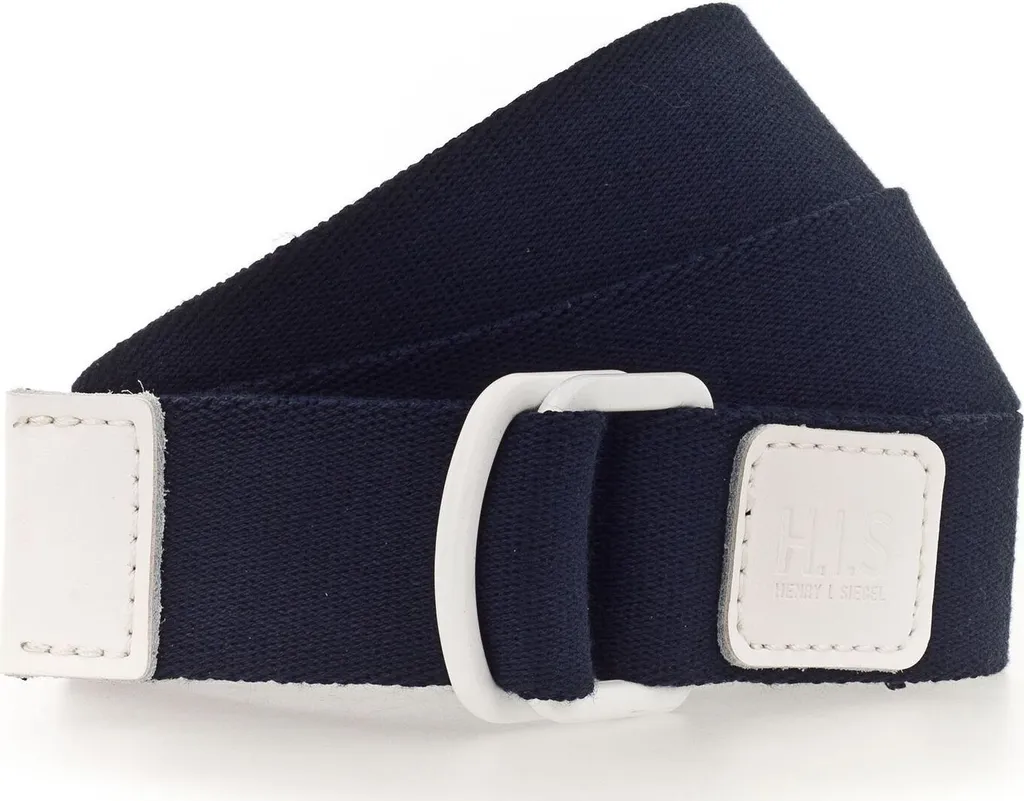 Cintura in Cotone H.I.S 35mm Ribbon Belt Marine W95 - Alta Resistenza