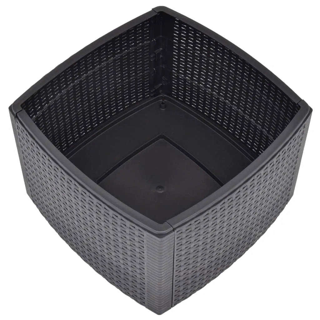 Table d'appoint carrée Moka 54x54 cm résistante aux UV pour Terrasse - 5