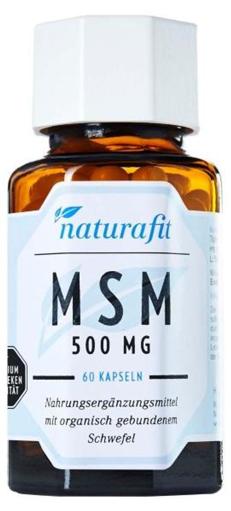 naturafit MSM 500 mg Kapseln, 60 St. Kapseln