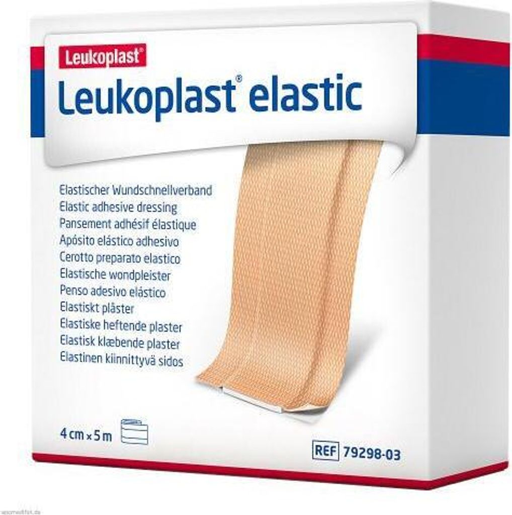 Leukoplast Elastic Pflaster 4 cmx5 m Rolle 1 St