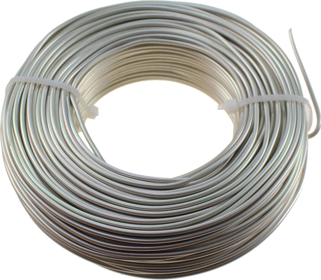60m Aluminiumdraht Ø 2mm Aludraht Basteldraht Dekodraht Schmuckdraht perlmutt