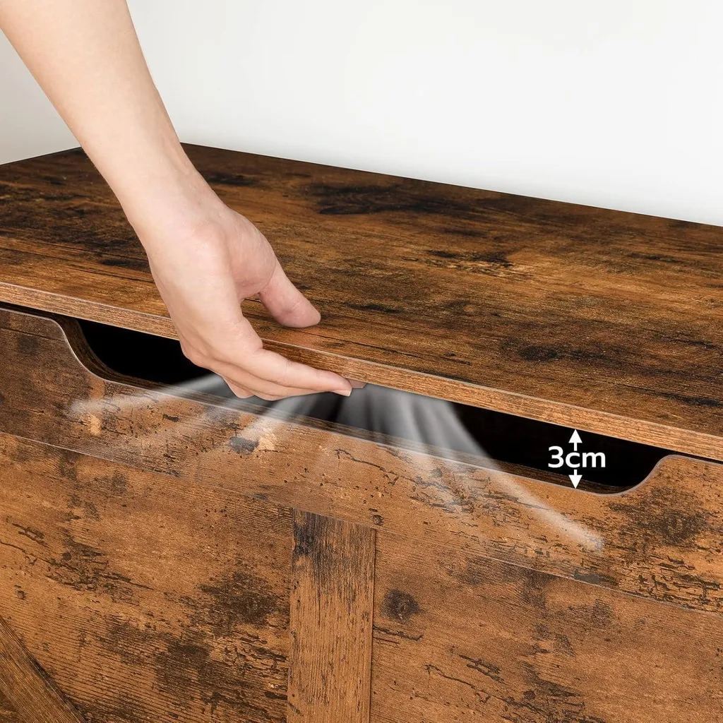 Banc à Chaussures et Coffre de Rangement pour Entrée Brun Foncé 100cm - 7