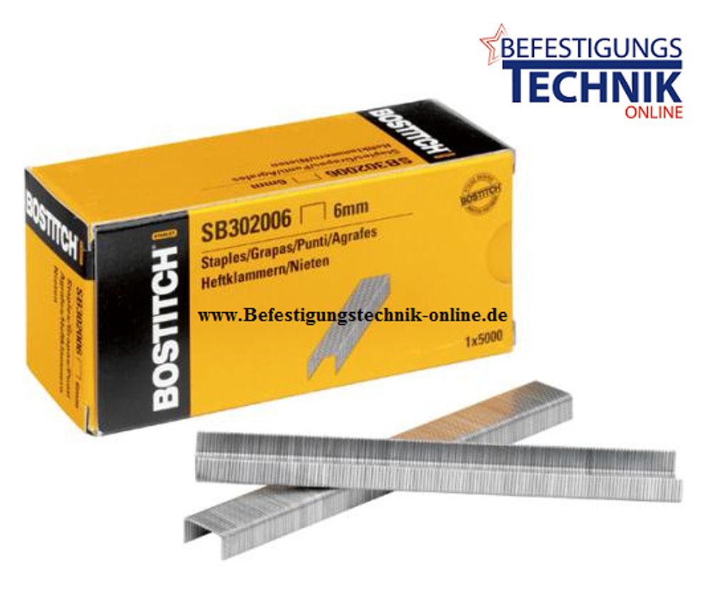 agrafes 10mm SB302010 galvanisées pour agrafeuse Bostitch Image du produit 
