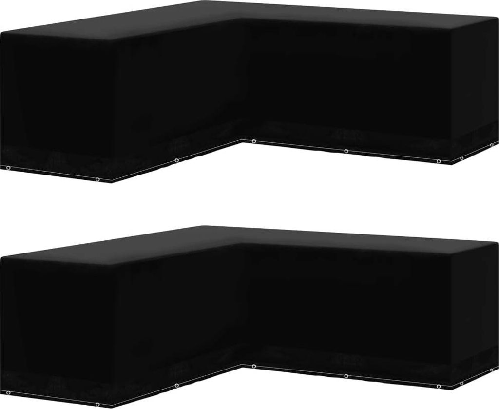 Maison Exclusive Gartenmöbel-Abdeckungen 2 Stk. L-Form 12 Ösen 250x250x90 cm