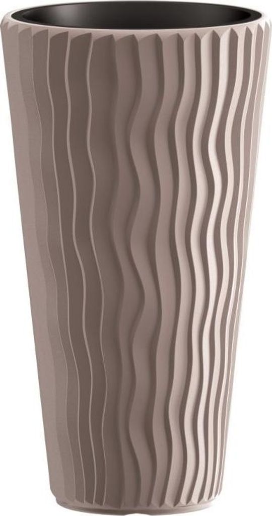Vaso Prosperplast SANDY SLIM mocca 34,9 cm Immagine del prodotto 
