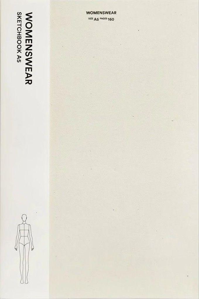 Fashionary Womenswear Skizzenbuch A5 Produktbild 