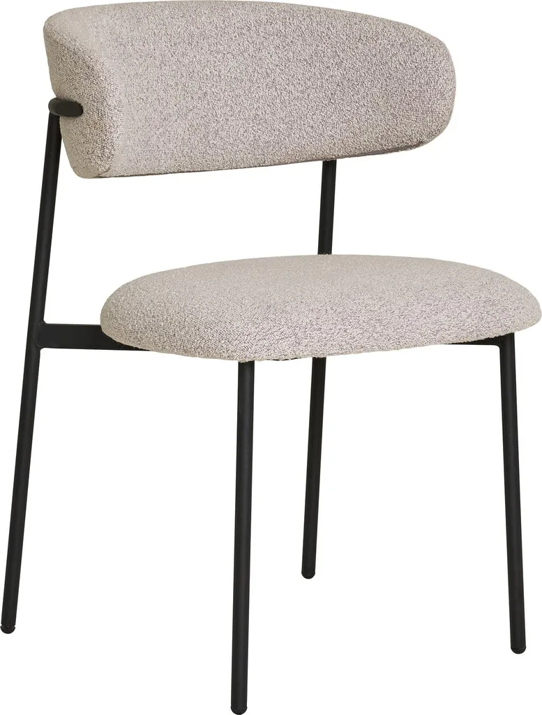Chaise confortable sable Mira pour soulager le dos durant les repas